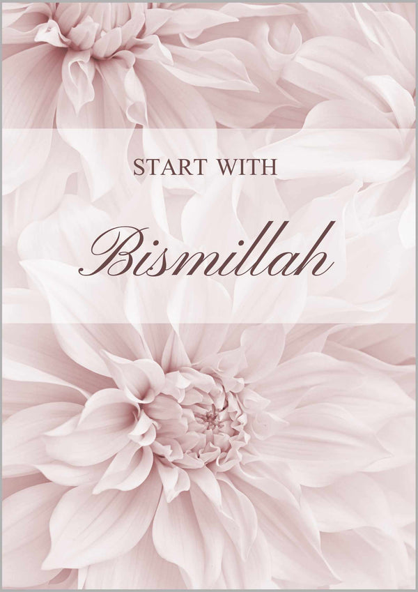 Start with Bismillah (rosa)
