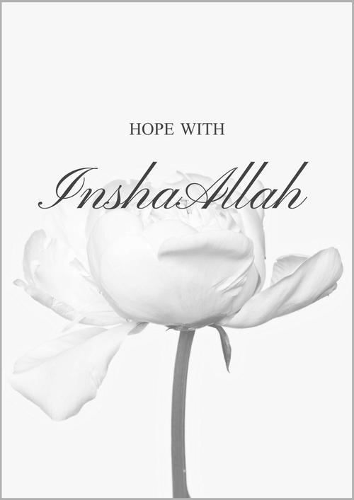 Hope with InshaAllah (grey)