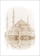 Sultan Ahmet Mosque Watercolor
