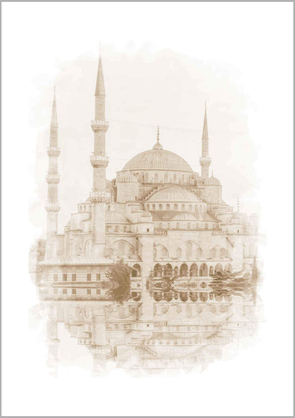 Sultan Ahmet Mosque Watercolor
