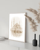 Sultan Ahmet Mosque Watercolor